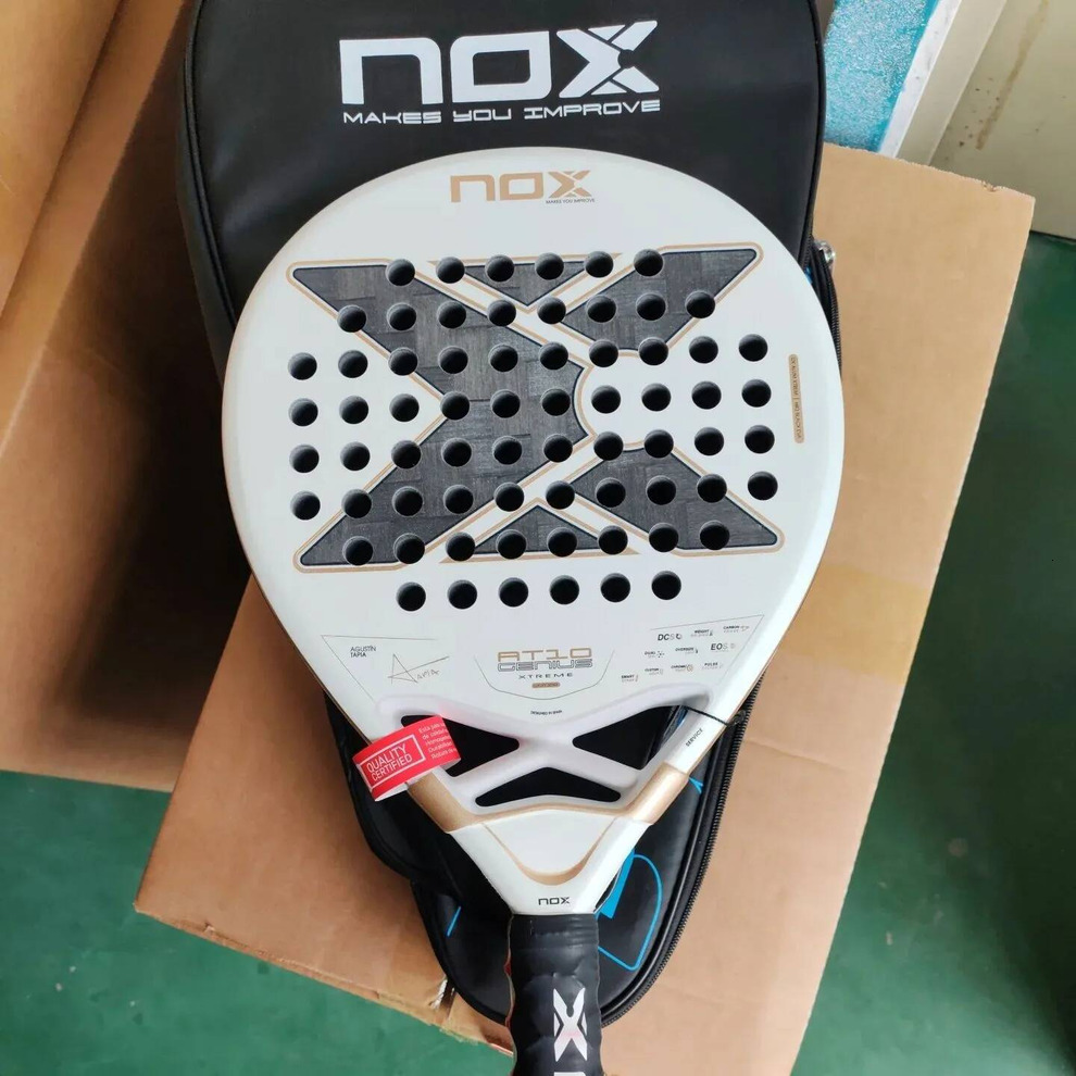2026 New NOX 12K 18K Carbon Fiber Surface With EVA Memory Flex Foam Core Padel Tennis Outdoor Racket Lightweight Paddle outdoor Racquet Outdoor Free