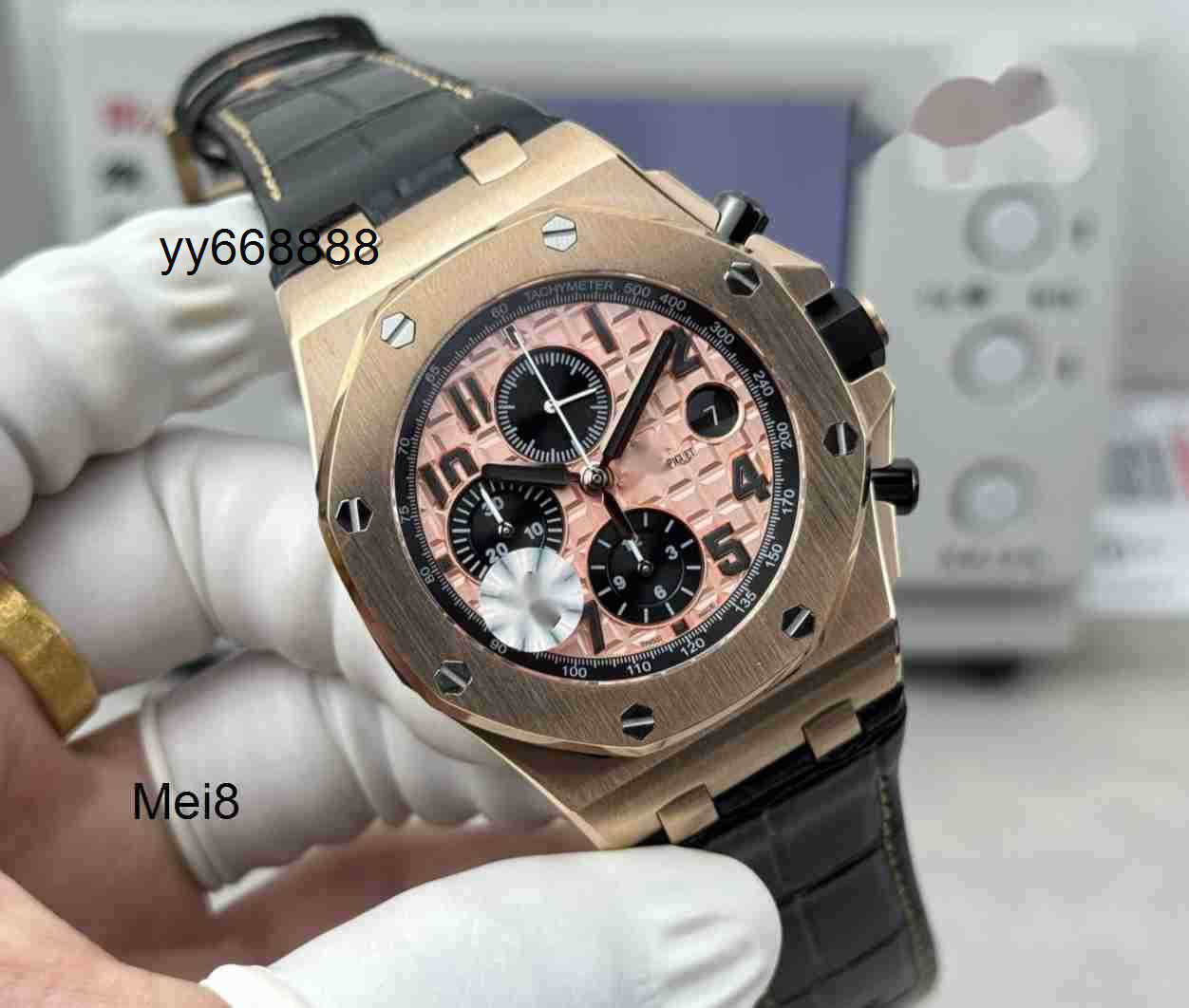 Watches Luxury Watch Automatic Mechanical RoyalOak 26238 42mm Designer Mens Offshore Chronograph 3126 Movemen Rose Steel Dial Watch Skeleton Wristwa