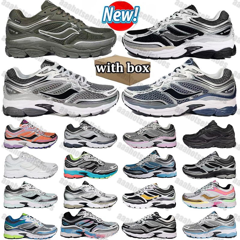 Sauconys avec boîte Designers Chaussures Progrid Omni 9 Chaussures de créateur Chaussures de course en plein air Absorption des chocs Résistant à