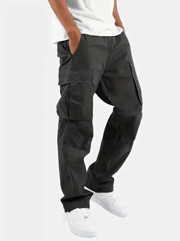 Men's Pants 2025Mens Casual Jogger Pants Relaxed Fit Cargo Pants Drawstring Sweatpants Hiking Outdoor Twill Sport Pants H260924