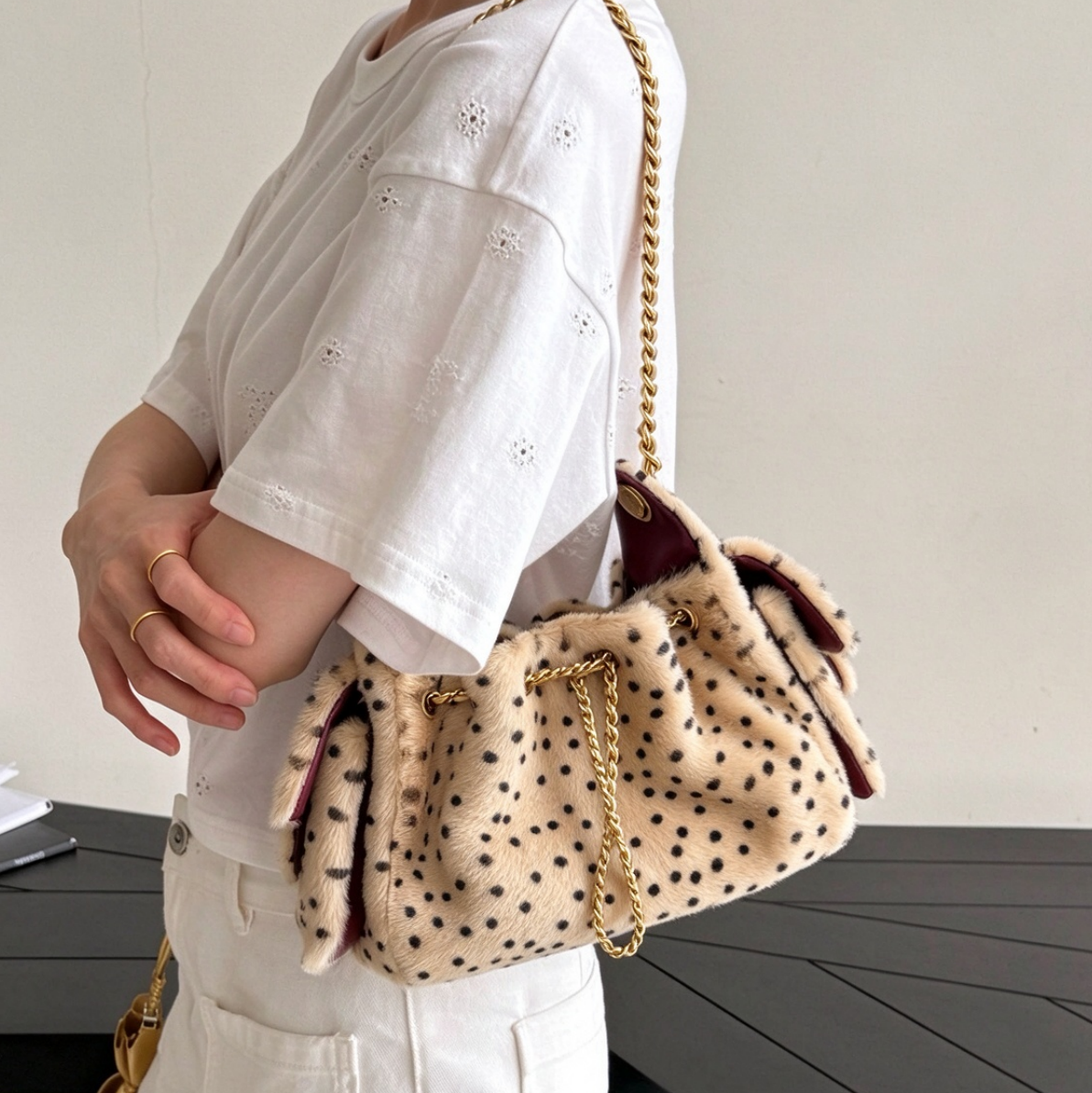 10A Designer Mini 25 Hobo Tote Bag Leopard Print Bag Pony Hair Handbag Luxury Woman Soft Suede Drawstring Bucket Shoulder Crossbody Bag Clutch Bag C