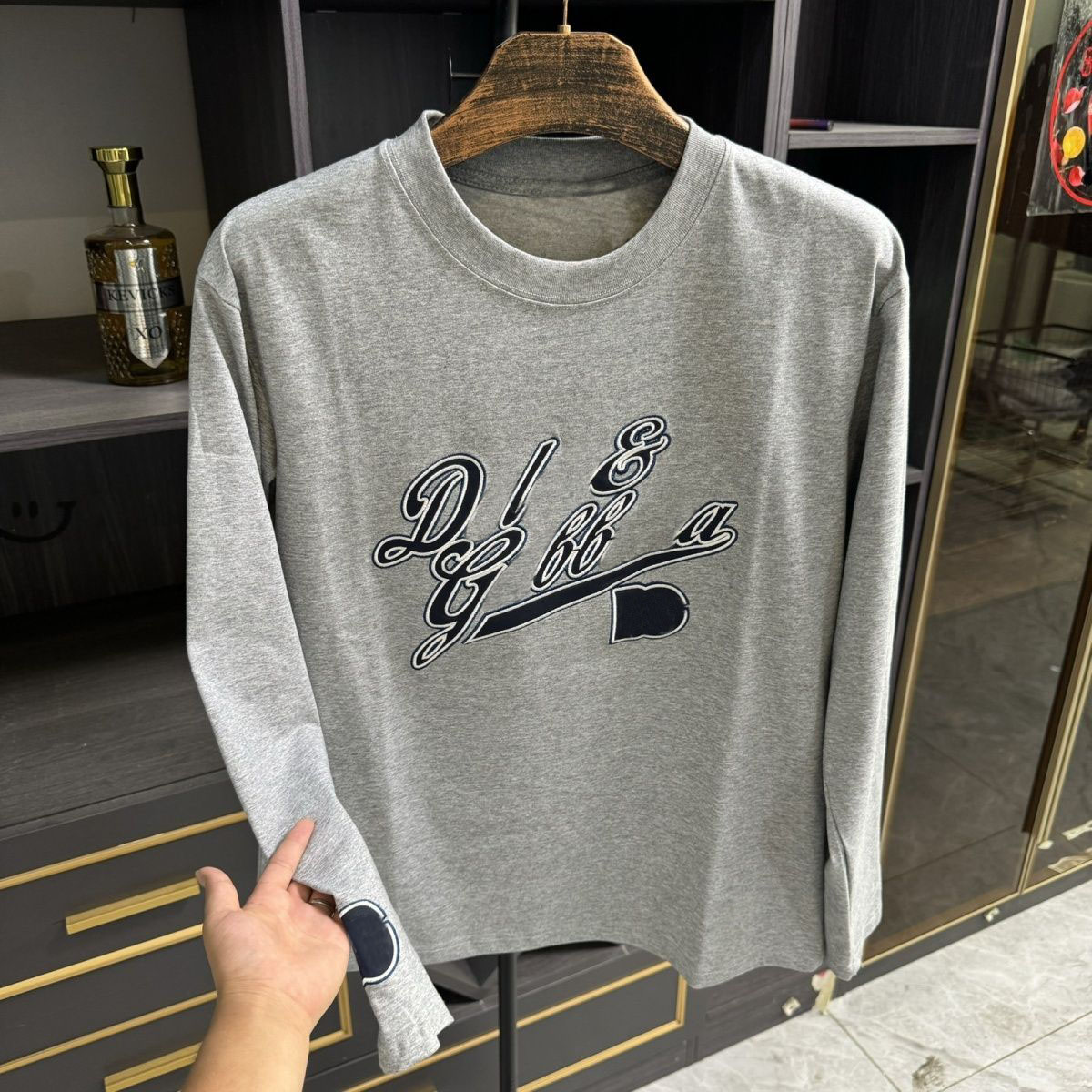 Mens TShirts Tshirt Men Women High Quality Man Graphic Tee long sleeve Tops spring autumn Fashion Loose treetwear TShirts Black white gray
