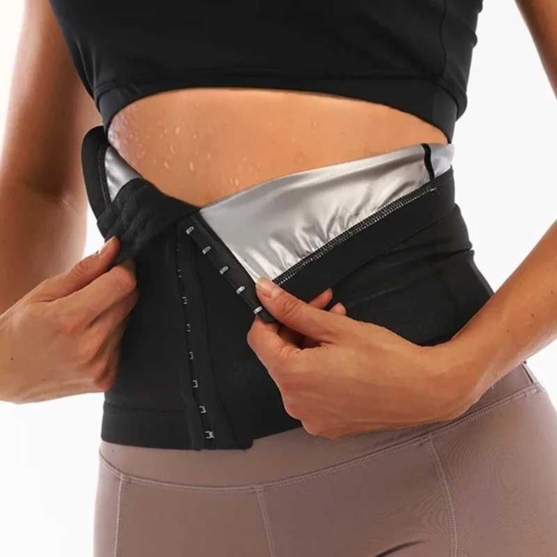 Shapewear Women's Shapers Women Sauna Sweat Slimming Belt Weight Lose Belly Flat Sheath Fat Burner Waist Tummy Control Waist Shaper J260923