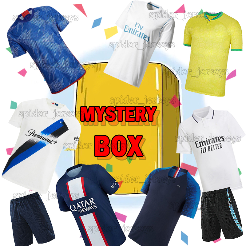 5XL 6XL MYSTERY BOXES maglie da calcio Maglie da basket 23 24 Qualsiasi maglia pantaloni scatola cieca Regalo Giocatore magliette da calcio Club naz