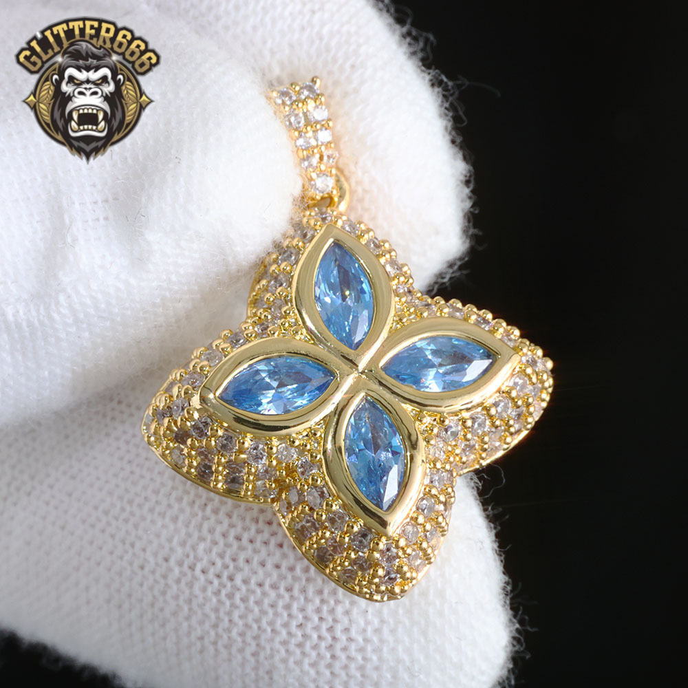 Hip Hop Moissanite Iced Out Pendants for Men Fine Fashion Jewelry Diamond Pendant Custom Pendant for Women Wholesale