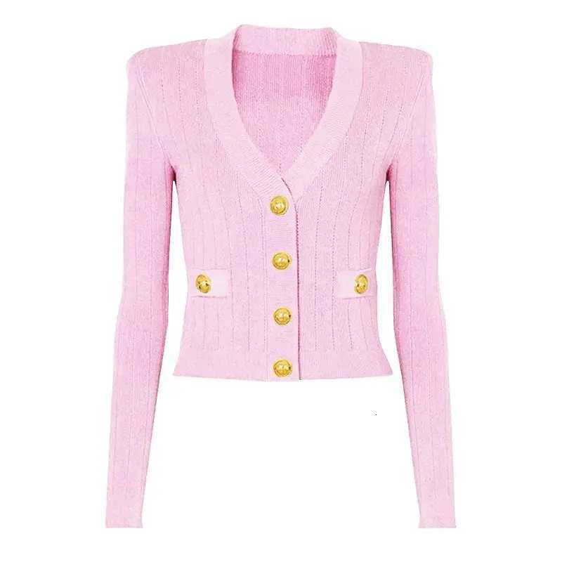 Women's Sweaters Fashionable Classic Women's Knitted Sweater Cardigan Versatile Spring Autumn Style Elegant Striped Long Sleeve H260923