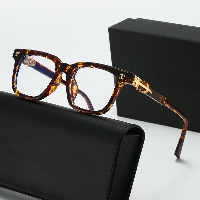 Brand Luxury Designer Sunglasses 2025 New Anti-Blue Light Flat Glasses For Men And Women, Personalized Acetate Frame Pin Design, Can Be Fitted With