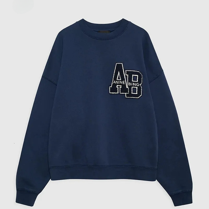 Popular Designer Women's Hoodie Crew Neck Aninely Vintage Hoodies Trendy Thick Fleece Sweatshirts Pullover Cotton Embroidery AB Loose Luxury An