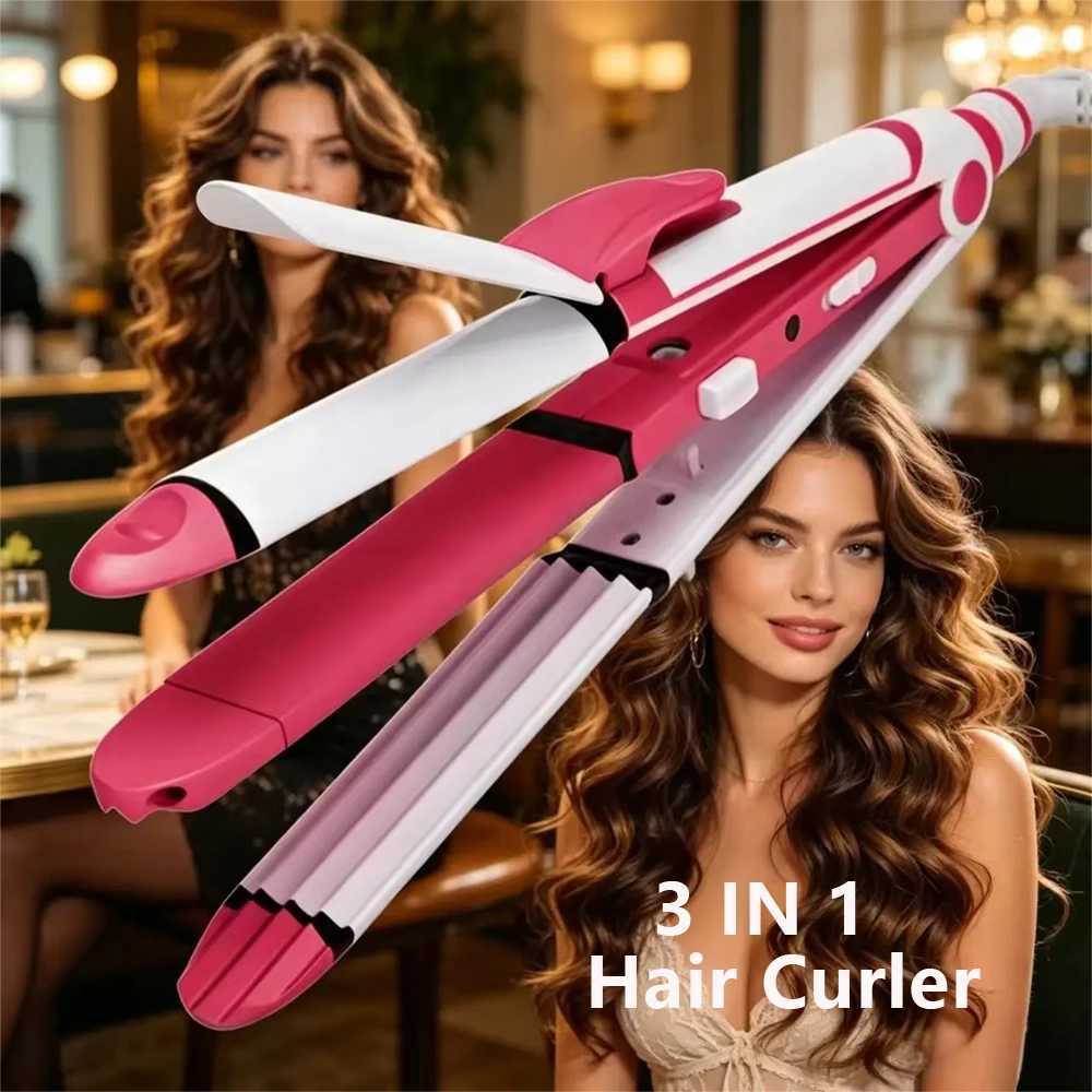 Multifunctional 3-in-1 Hair Styling Tool Straightener Curler Crimper Flat Iron Wave Maker Corn Hair Waver for Salon And Home Use M260923