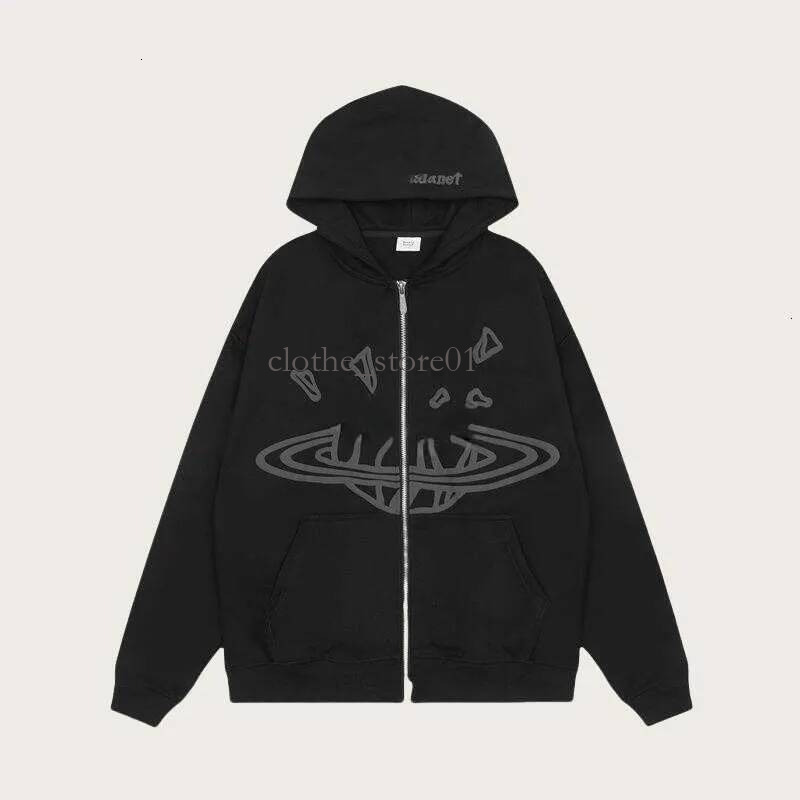 Planethoodie Plant Designer Hoodie Mens Sweatshirt Plantets Jacket And Pants High Street Zip Up Coat Hip Hop Baggy Sweatpants Foam Puff Graphic Tops
