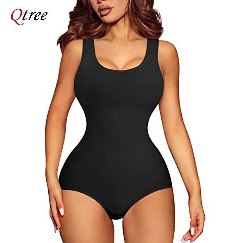 Plus Qtree Women's Shapers Size XS-5XL Seamless Full Body Shaper Waist Panties Women Butt Lifter Tummy Control Bodysuits Slimming Panty J260923