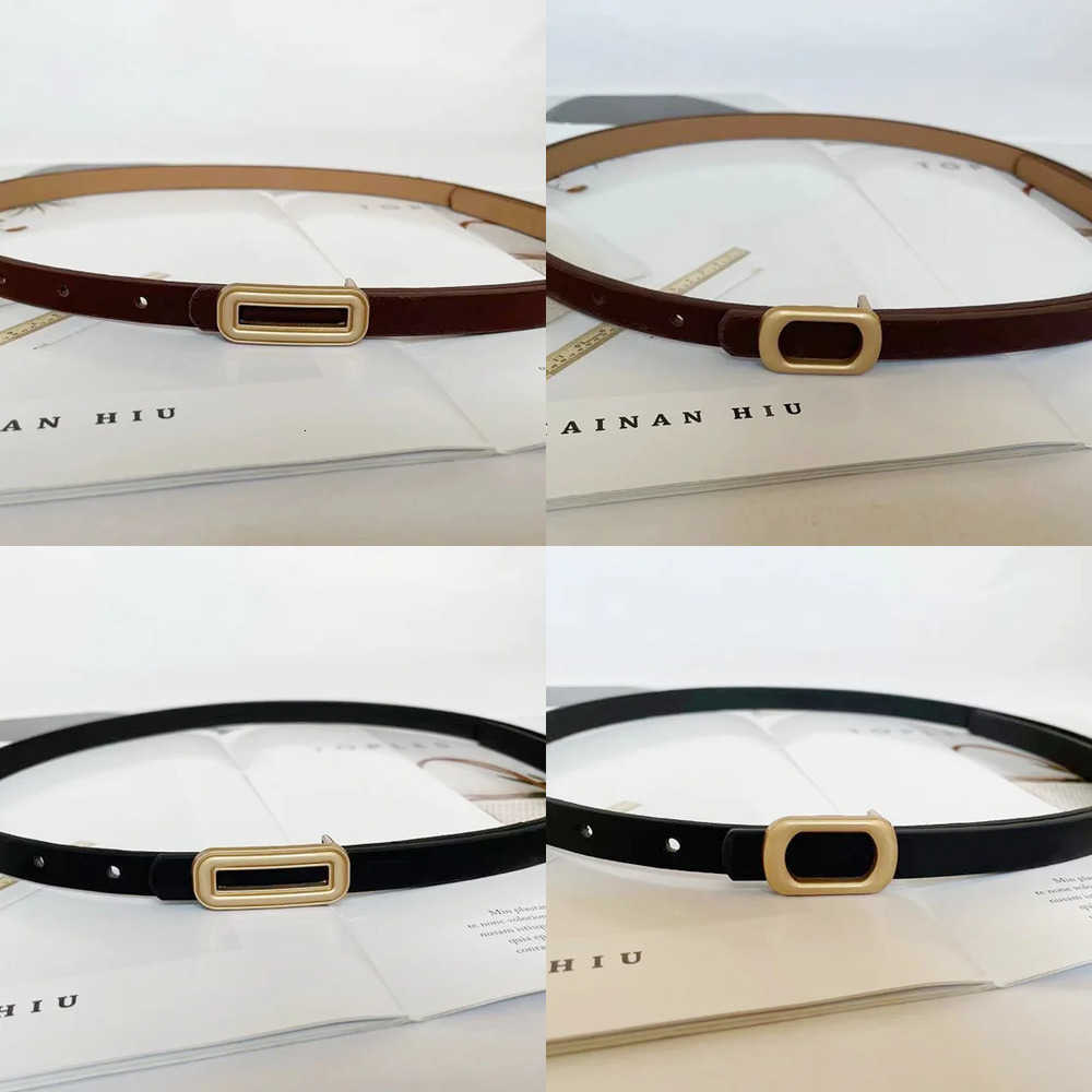Fashionable Minimalist Retro Belts Thin Leather Belt Perfect for Jeans Versatile Narrow Waist Belt Summer Casual Everyday Womens Belt J260923