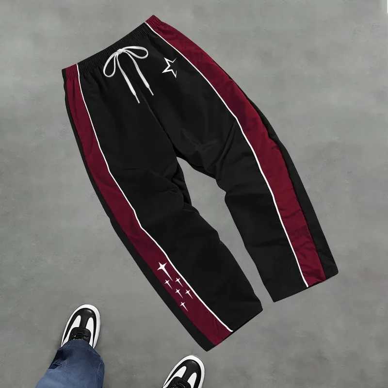Men's Pants 2026 New Men's Star Print Casual Sports Trouser Spring And Summer Fitness Training Trousers Suitable For Everyday Trendy Outfi
