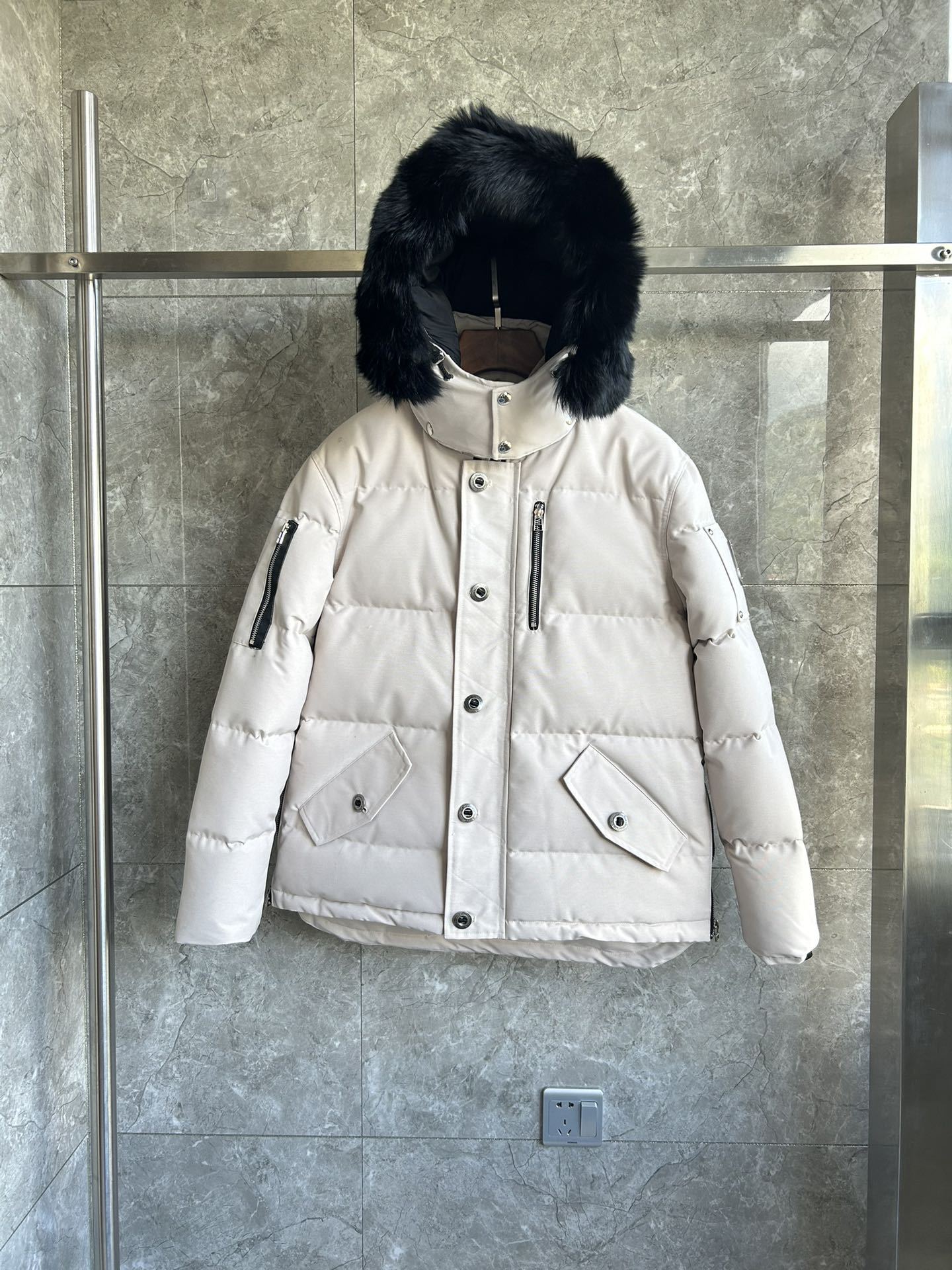 scissors hand Mens Down Jacket Coats Coat outerwear puffer fur designer warm hooded windproof Coat Doudoune duckdown winter Thick clothes Outdoor
