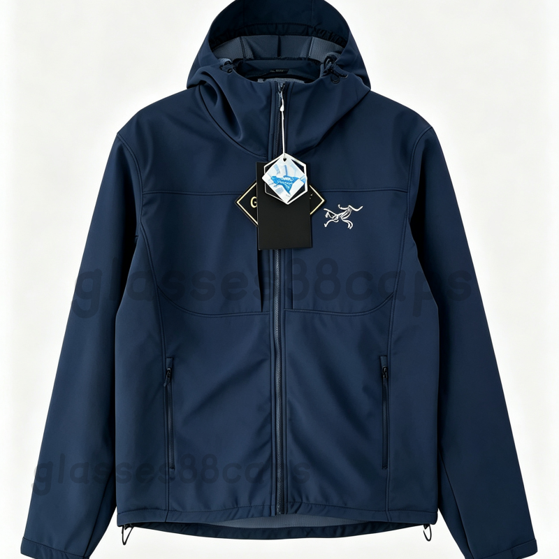 Luxurious Jackets Mens Woman Designer Lightweight Hood Windbreaker Hard Shell Waterproof Outdoor Sports Versatile Travel Hiking Climb Arcs Arct Jack