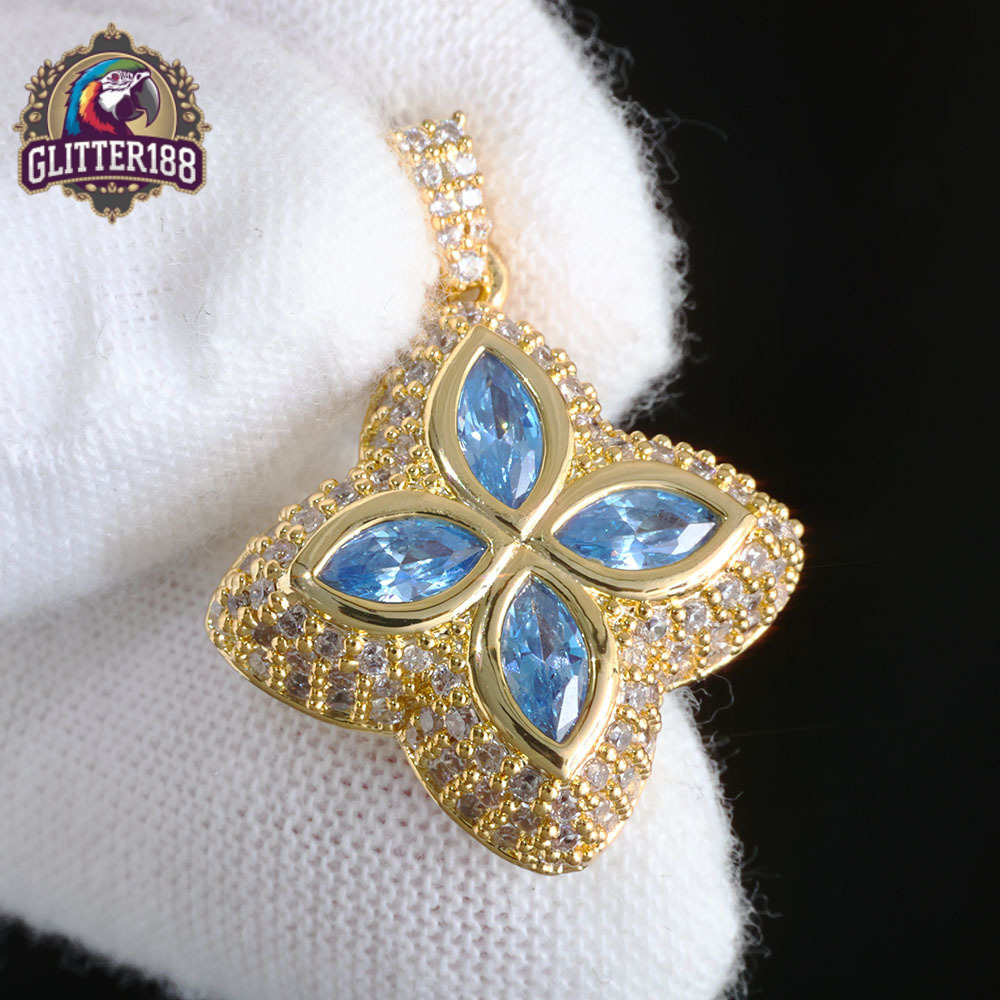 Hip Hop Moissanite Iced Out Pendants for Men Fine Fashion Jewelry Diamond Pendant Custom Pendant for Women Wholesale