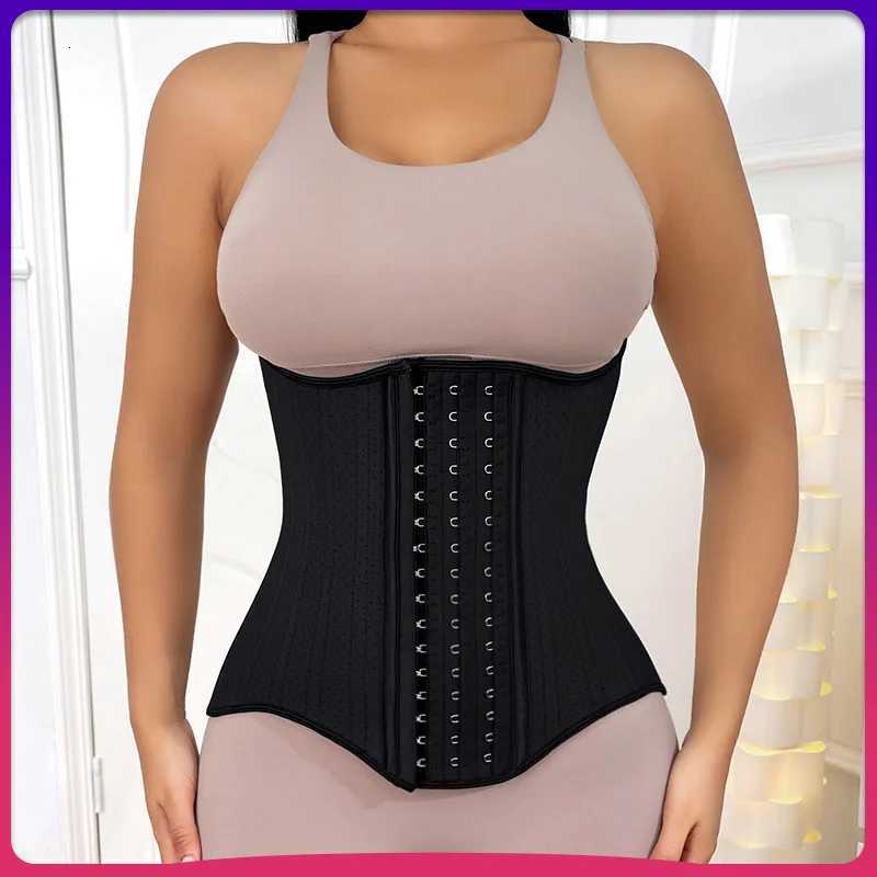 bones 25 Women's Shapers Waist Corset Latex Body Shapewear Women Tummy Shaper Belly Sheath Sllimming Belt Modeling Strap Weight Loss J260923