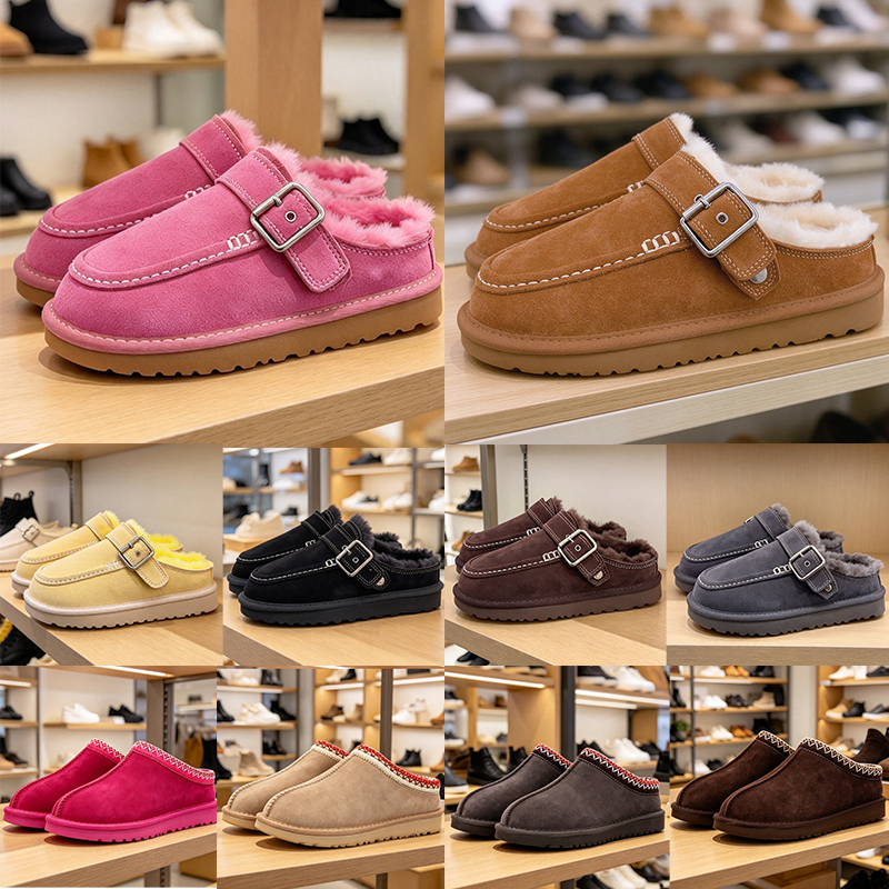designer slippers tazz tasman evelina sandals women boot winter fur slides australia classic boots platform comfortable streetwear shoes