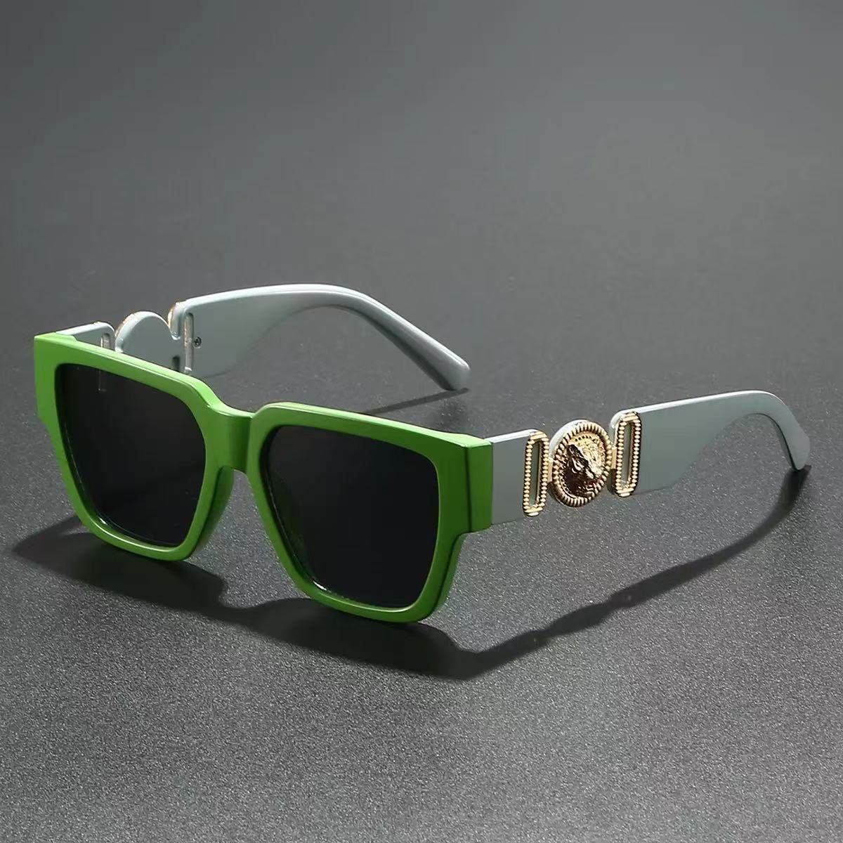 Luxury Brand Designer Sunglasses Luxury Brand Designer Sunglasses 2025 New Fashion Large Frame Wide Leg Square UV Protection Versatile Sunglasses