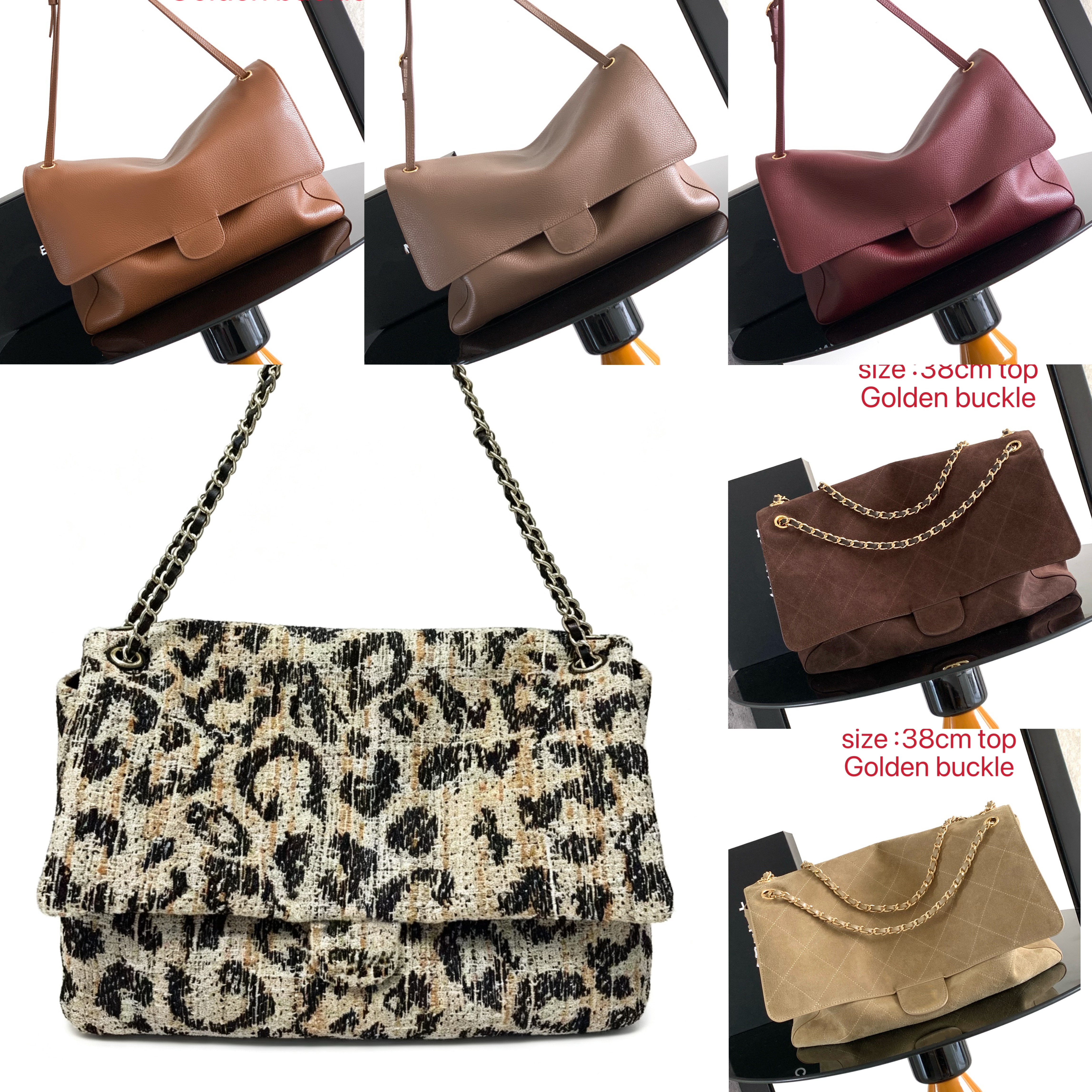 Latest model designer maxi flap bag suede bag Grain cowhide shoulder Bag Cowhide Leather Classic Flap Vintage Handbags Airport Tote Bag Suitable For