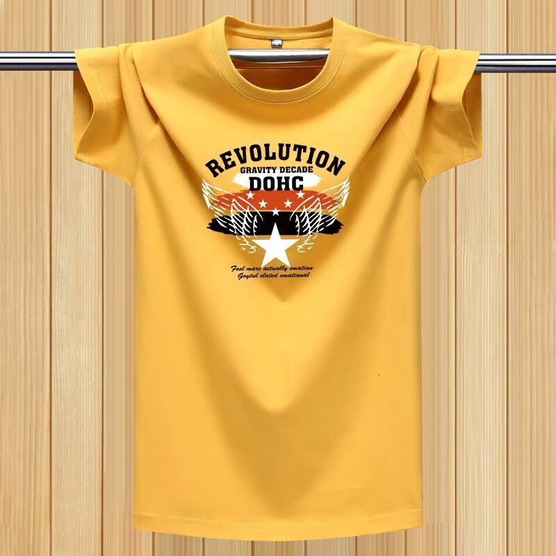 Summer new short-sleeve t-shirt for men, round-neck T-shirt top, loose fit, plus size, youth sports half-sleeve sweatshirt wholesale