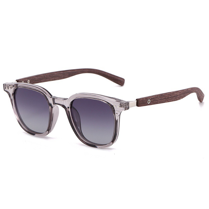 Vintage Brand Designer Sunglasses Korean Style Square Frame Polarized Men, Outdoor Driving Special, Prescription Glasses, Vacation Beach Wood Grain