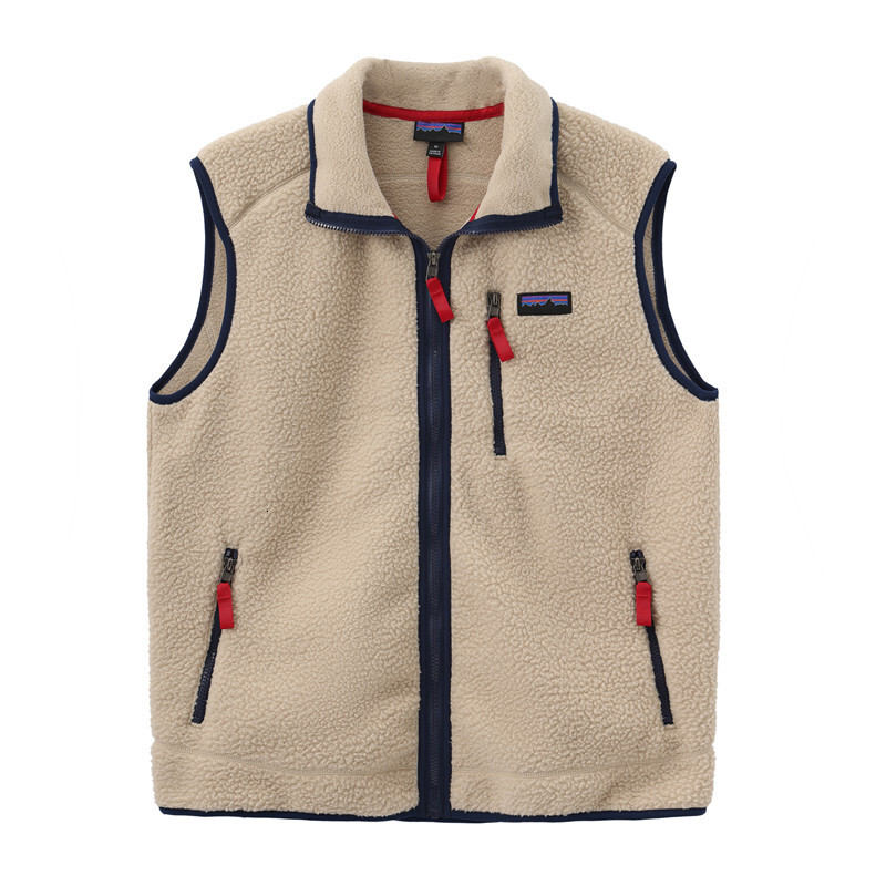 Autumn Hiking Designer Mens Vest Zip Up Stand Collar Camping Body Warmer Polar Fleece Multi Pocket Winter Sleeveless Jacket