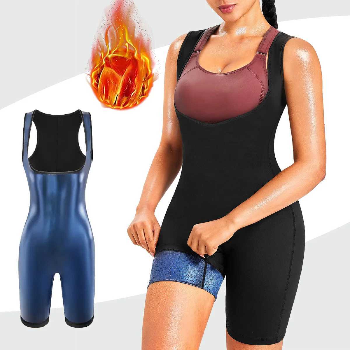 Men's Women's Tracksuits Shapers Sauna Suits Women's Full-Body Exercise Jumpsuits Women's Sauna Suits Sweat-Wicking Tops Vest Sh