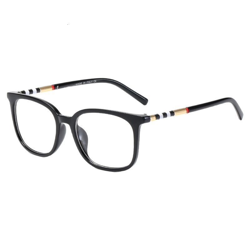 Brand Luxury Designer Sunglasses Retro Square Flat Lens Eyeglass Men, Korean Style Trendy Versatile Myopia Glasses Frame For Women, European And Ame