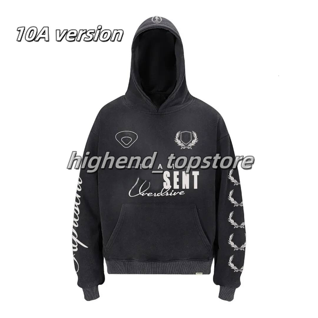 2026 10A Representative Hoodie Men's Designer Represend Vintage Hoodies Oversized Printed Women's Pullovers Washed Cotton Sweatshirt Hallo