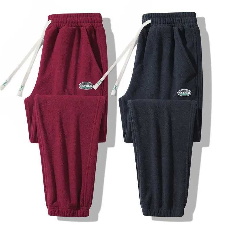 Men's Pants 2024 Autumn/Winter Fashion Solid Color Thick Warm Sweatpants Men's Casual Loose Comfortable Plus-Size Pants M-8XL H260924