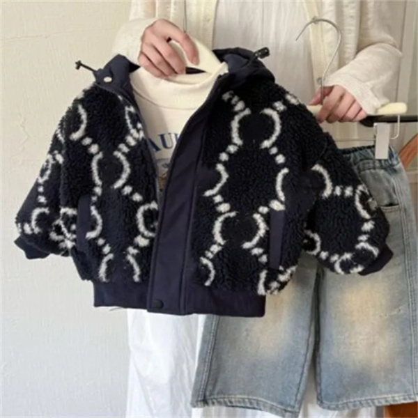kids Lambswool Jacket Autumn Winter Top Boys Outerwear Baby Cotton Coat Girls Outwear Windbreaker Warm Clothes Outdoor Sport Children Clothing