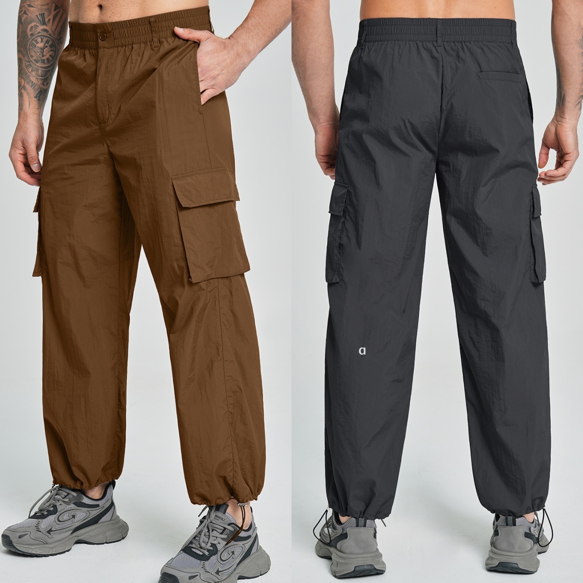 A3023 Pantalon en tissu recyclé pour homme Pantalon de course et de randonnée en plein air Équipement d'entraînement durable pour homme compatibl