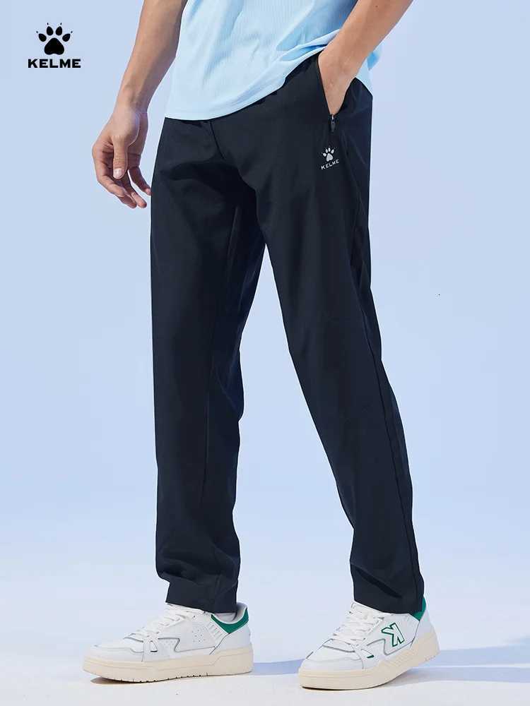 Men's Pants KELME sports pants men's summer thin section straight quick dry women's breathable high elastic running woven casual pant