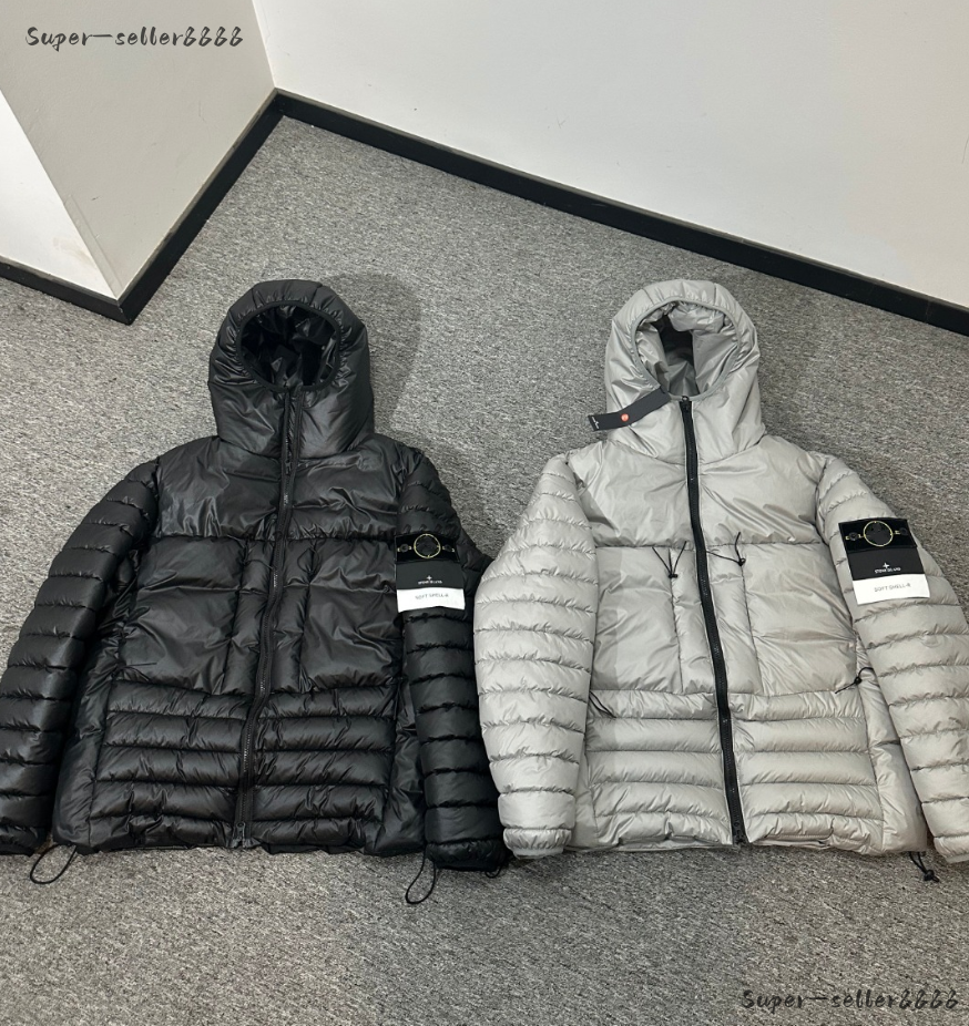Stones Puffer Jacket Designer Mens Jacket Topstoney Windbreaker Luxury Casual Winter Thick Men' Down Jacket Company Streetwear Zipper Hooded Wa