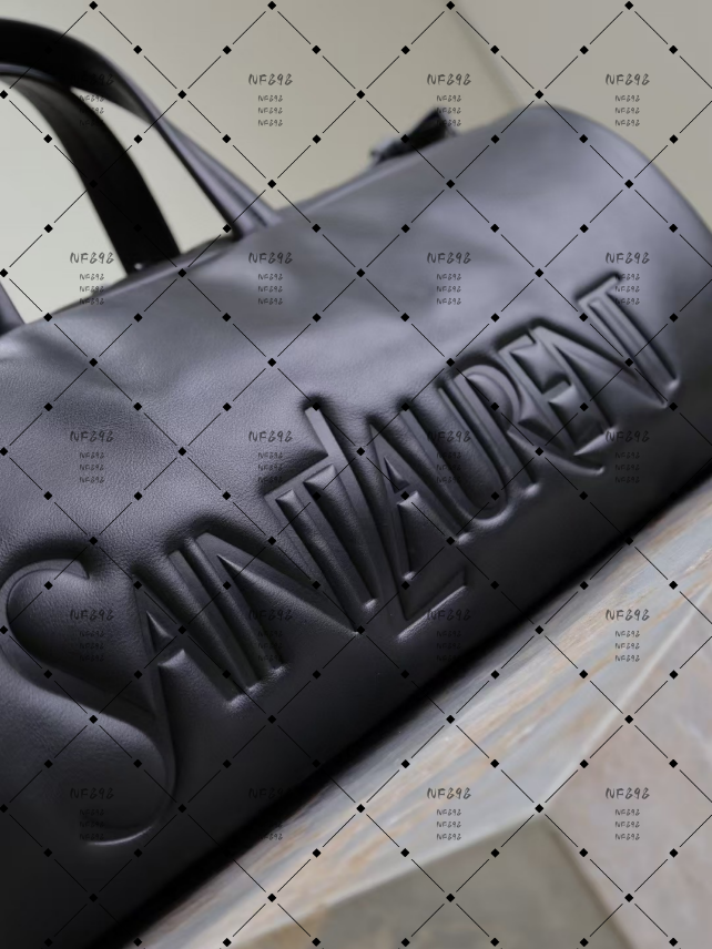 1.1 High-Quality New Men's Simple and Fashionable Travel Bag - Front-Printed Letter Design Bag - Compact and Stylish with a Low Profile Model :