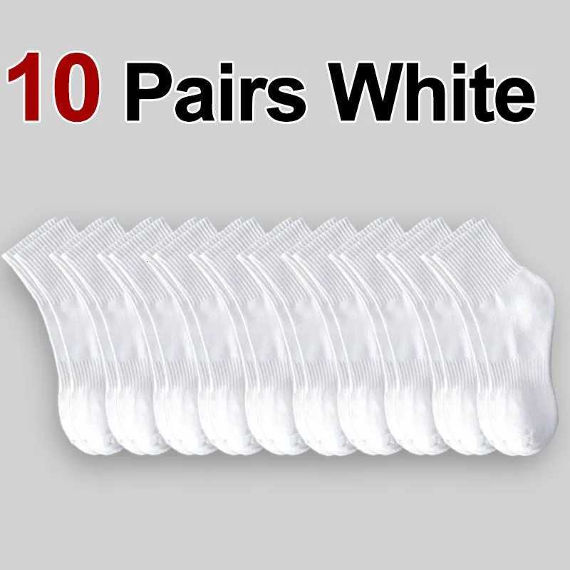 Sports Socks 10 Pairs Neutral Solid Color Round Neck Socks Spring Summer Sweat Absorbing Breathable Soft Comfortable Couple Sports Socks Q260923