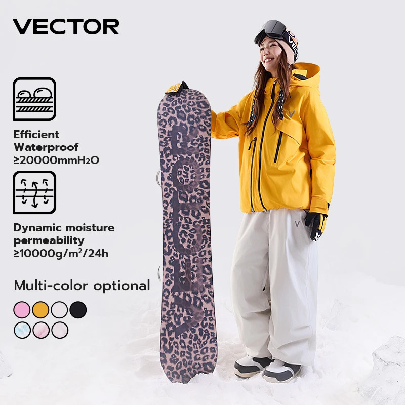 VECTOR Men Women 3L Cotton Ski Jacket Ski Pants Winter Warm Windproof Waterproof Outdoor Sports Snowboard Ski Coat Trousers 260923