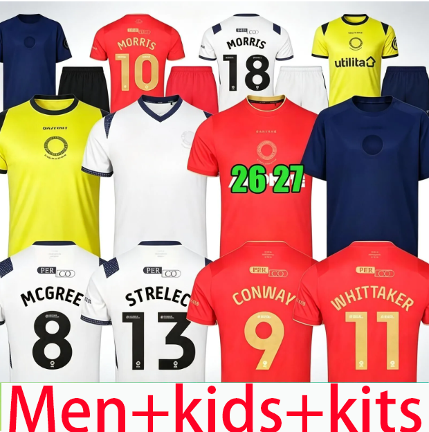 kids Football kits 26 27 Middlesbrough Soccer Jerseys 2026 2027 AZAZ JONES MCGREE Howson McNAIR AKPOM CLARKE FRY FORSS LENIHAN Football Shirt Men ki