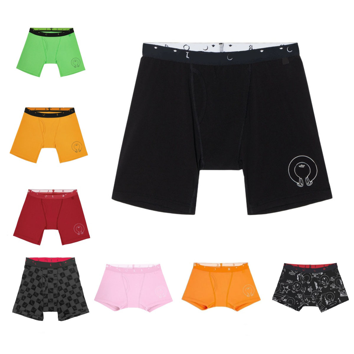 High Quality Cotton Men's Underwear Boxer Briefs Breathable Printed Boxer shorts Long and Short Styles 1 pc per pack 43