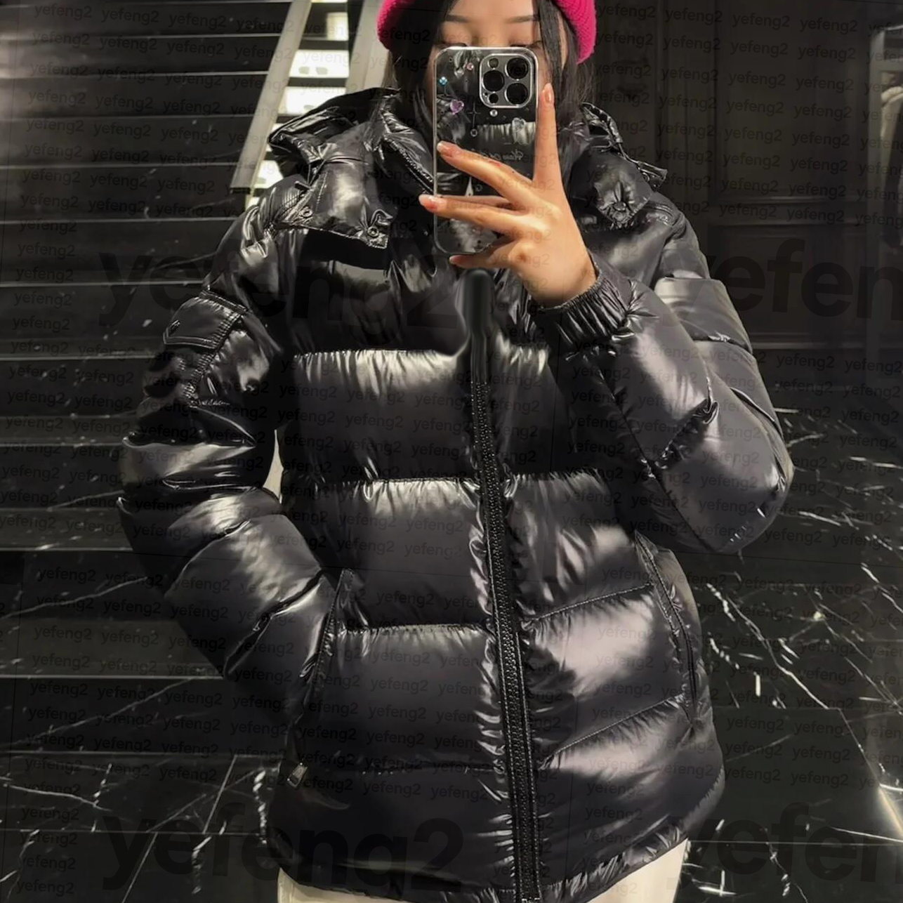 Womens puffer jackets NFC down parkas Outdoor Lightweight jacket Warm duck short down jacket