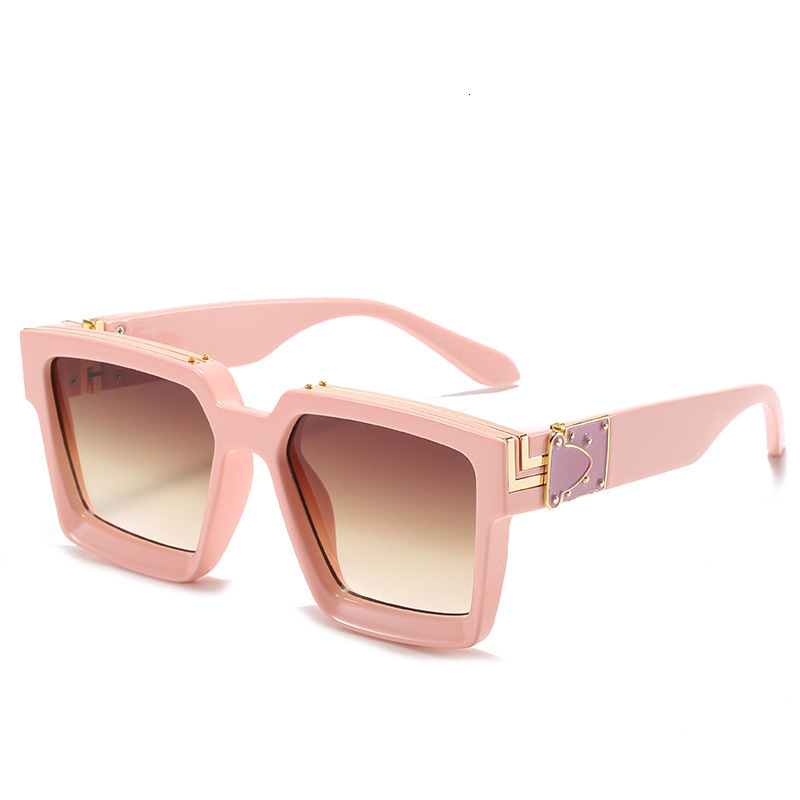High-End Designer Sunglasses Fashion New European And American Style Versatile Party Glasses Elegant Face-Slimming Small Square Frame UV Protection