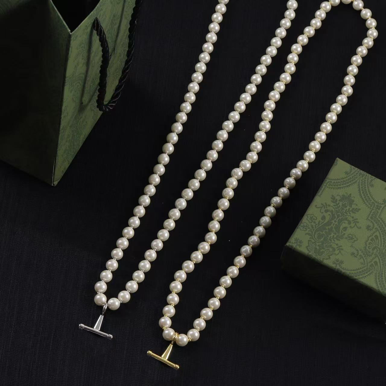 Luxury designer buckle clasp. Beaded necklaces women's style. Fashionable. Elegant. Long style. Sweater chain. For women's wedding, party,