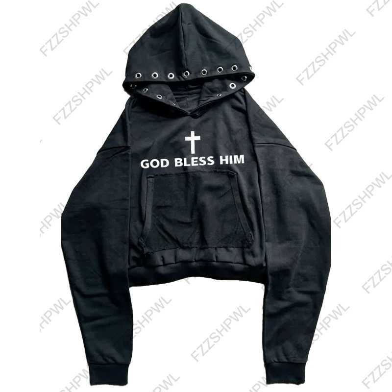 Y2K Hoodie Punk Harajuku Letter Print Loose t Grunge Goth Hip Hop Hooded Sweatshirt Women Top Aesthetics T260923