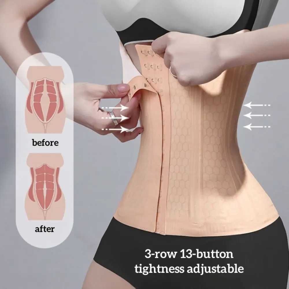 Support Women's Shapers Fishbone Tummy Control Shapewear Slimming Postpartum Corset Belt Belly Contracting Adjustable Waist Women J260923