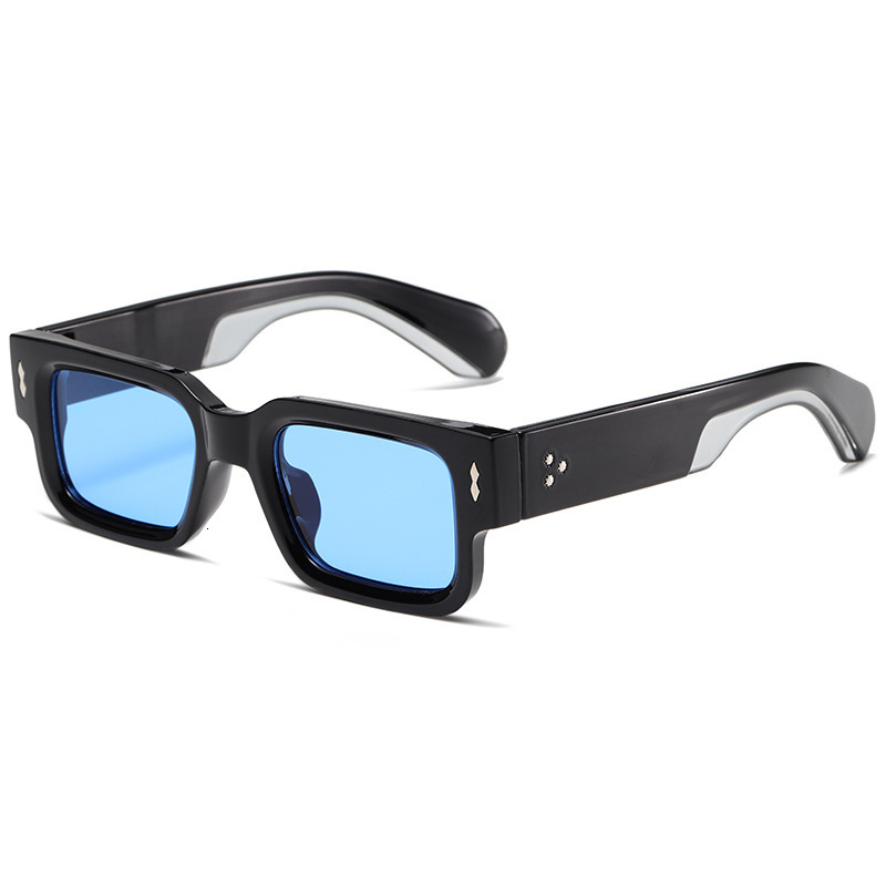 Luxury Brand Designer Sunglasses Luxury Brand Designer Sunglasses New Vintage Rivet Square Frame For Men Women, European And American Fashion, UV Pr