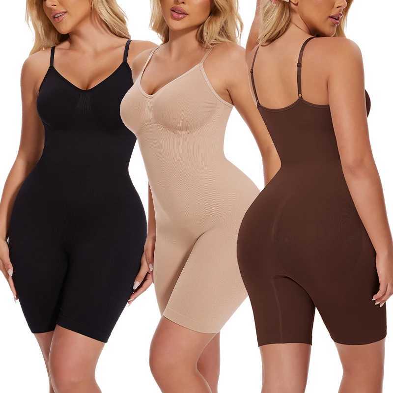 Shapers New Bodysuit Women's Shapewear Women Tank Top Tummy Control Full Body Shaper Anti Chafing Shorts Slimming Waist Butt Lifter J260923