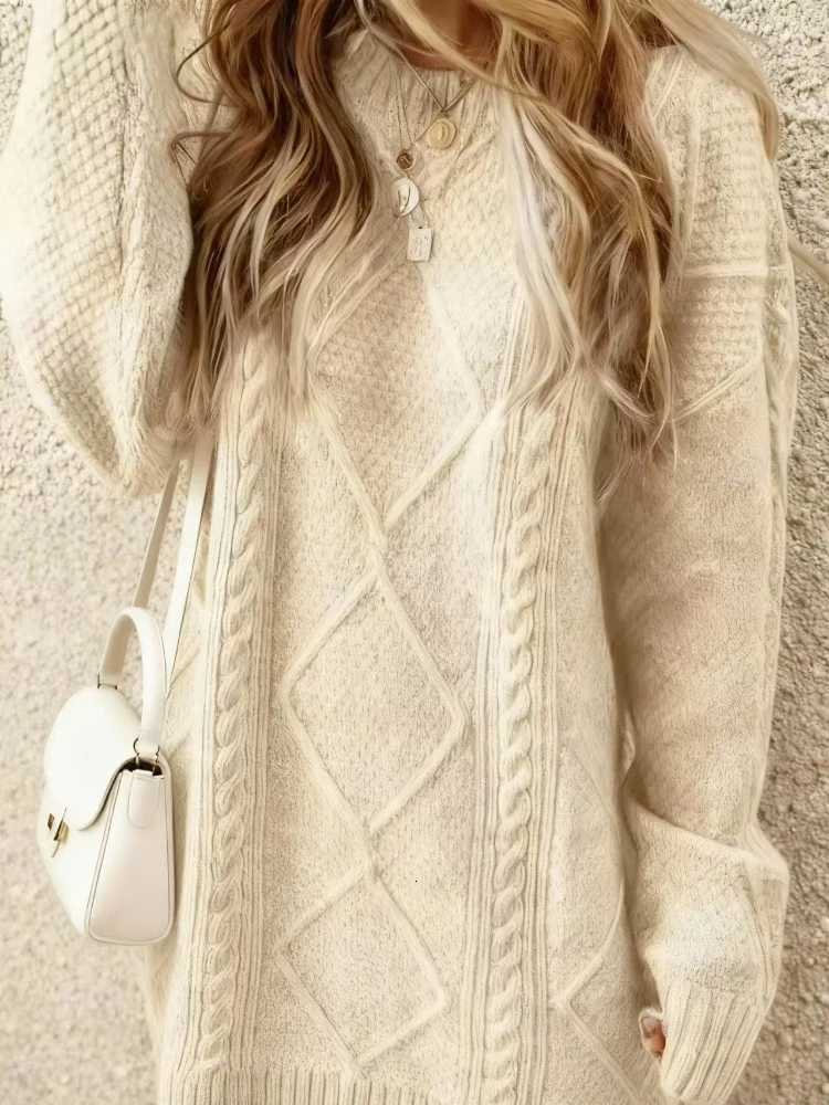 Women's Sweaters Women Sweater Dress Long Sleeve Cardigan Y2k Tops Autumn Winter Khaki Knitted Sweaters Spring Top Jumpers Pullovers Maxi Dress