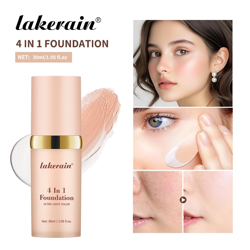 4 In 1 Foundation Longwearing izing Waterproof Concealer Even Skin Tone SPF 30 Liquid Hydrating Full Coverage 260918