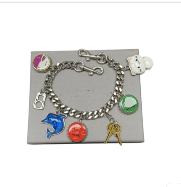 Luxury brand designer keychain fashion pendant car chain charm multi-color mini bag keychain accessories